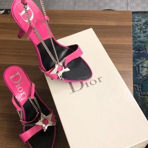 Vintage dior pink heels